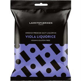 Bild på Lakritsfabriken Premium White Salty Violet Liquorice 100 g