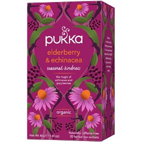 Bild på Pukka Elderberry & Echinacea 20 tepåsar