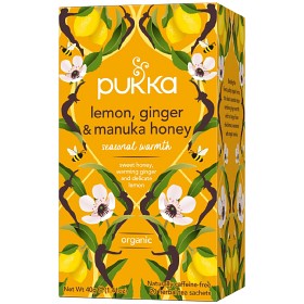 Bild på Pukka Lemon, Ginger & Manuka Honey 20 tepåsar