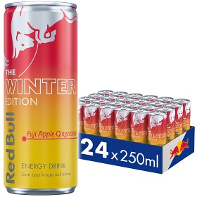 Bild på Red Bull Energidryck Winter Editon 2025 Fuji Apple Ginger 24x25cl