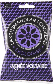Bild på Renée Voltaire Lakritsmandlar i choklad 50 g