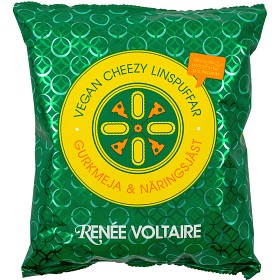 Bild på Renée Voltaire Vegan Cheezy Linspuffar Gurkmeja & Näringsjäst 90g 