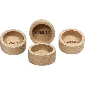 Bild på Rivsalt 041 OAK WOOD BOWLS - Kryddbehållare 4-pack