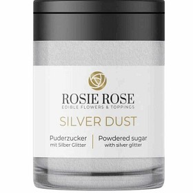 Bild på Rosie Rose Glitterpulver Socker med Silverglitter 30g