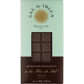Bild på Sal de Ibiza Dark Chocolate with Fleur De Sel 80g