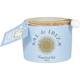 Bild på Sal de Ibiza Fleur de Sel Svart Vitlök "Mar Blau" Keramikbehållare 140g