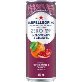 Bild på San Pellegrino Zero Melograno Arancia Burk 33cl
