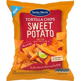 Bild på Santa Maria Tortilla Chips Sweet Potato 130g