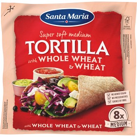 Bild på Santa Maria Tortilla Whole Wheat Medium 320g