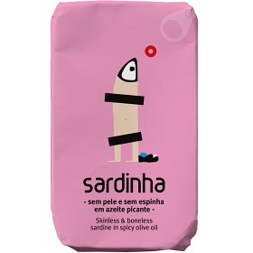 Bild på Sardinha Sardiner i Kryddig Olivolja Utan Skinn & Ben 154g