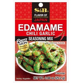 Bild på S&B Chili Garlic Edamame 26g