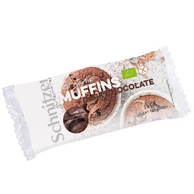 Bild på Schnitzer Glutenfria Muffins Mörk choklad 2x70 g