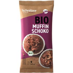 Bild på Schnitzer Glutenfria Muffins Mörk choklad 2x70 g
