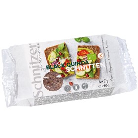 Bild på Schnitzer Glutenfritt Bröd Black Quinoa 6 st skivor