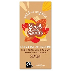 Bild på Seed & Bean Milk Chocolate Hazelnut Almond 85 g