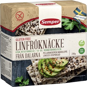 Bild på Semper Linfröknäcke knäckebröd 230 g