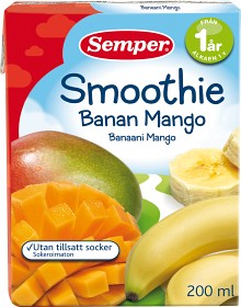 Bild på Semper Smoothie Banan Mango 12M 200 ml