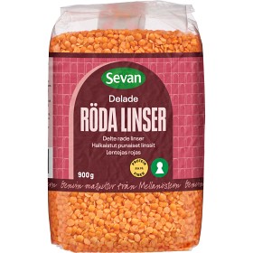 Bild på Sevan Röda Linser Delade 900g