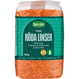 Bild på Sevan Hela Röda Linser Hela 900g