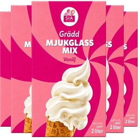 Bild på SIA Glass Mjukglassmix Vanilj 6x2L