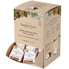 Bild på Simón Coll Lyxiga Bjudchoklad Mörk Choklad 70% 100-pack