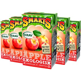 Bild på Smakis Fruktdryck med smak av Äpple Ekologisk KRAV 27x25cl