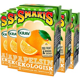 Bild på Smakis Fruktdryck Apelsin Ekologisk KRAV 27x25cl