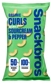 Bild på Snackbros Organic Curls Sourcream & Pepper 90 g