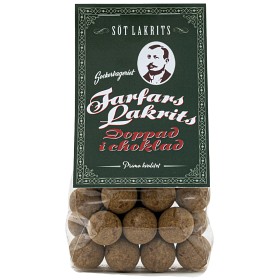 Bild på Sockerbageriet Farfars Söt Lakritskulor med Choklad 150g