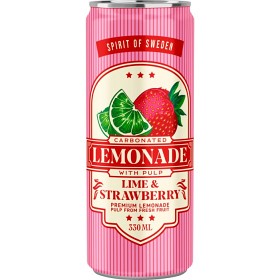 Bild på Spirit of Sweden Jordgubb Lime Lemonad Burk 33cl