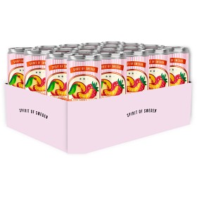 Bild på Spirit of Sweden Lemonade Raspberry & Peach Zero Burk 24x33cl