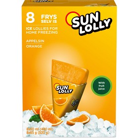 Bild på Sun Lolly Isglass Apelsin 8st