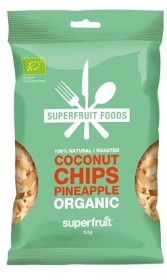 Bild på Superfruit Foods Kokoschips Ananas 50 g