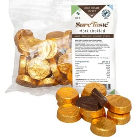 Bild på Sure Taste Chokladmynt Mörk choklad 160 g