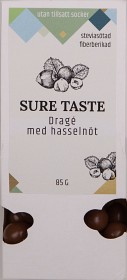 Bild på Sure Taste Chokladdragé Hasselnöt 85 g