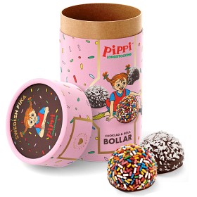 Bild på Swedish Fika Pippi Långstrump Edition Choklad & Kolabollar 225g