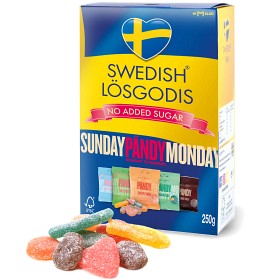 Bild på Swedish Lösgodis PÄNDY No Sugar Added! 250g