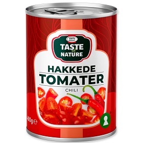 Bild på Taste of Nature Hackade Tomater med Chili EKO 400g