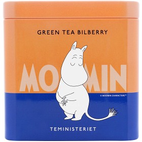 Bild på Teministeriet Moomin Green Tea Bilberry Tin 100g