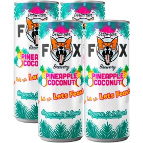 Bild på The Dirtwater Fox Lets Feast Pineapple Coconut 4x25cl
