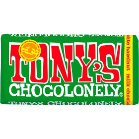 Bild på Tony's Chocolonely Milk Chocolate Hazelnut 180 g