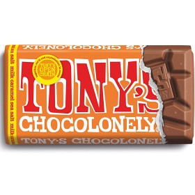 Bild på Tony's Chocolonely Mjölkchoklad Karamell & Havssalt 90g