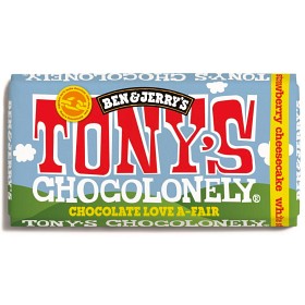 Bild på Tony's Chocolonely White Strawberry Cheesecake 180 g
