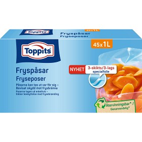 Bild på Toppits Fryspåsar 1L 45st