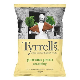 Bild på Tyrrells Chips Pesto & Parmesan 150 g