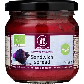 Bild på Urtekram Sandwichspread Rödbetor & Pepparrot 180g