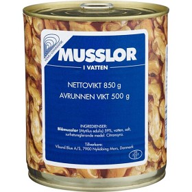 Bild på  Vemu Musslor i Vatten 850g