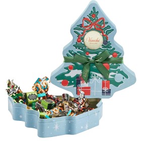 Bild på Venchi Holiday Tree Plåtask med Praliner 223g