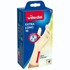 Bild på Vileda Extra Long Cuff 10 Engångshandske (M/L) 10 st