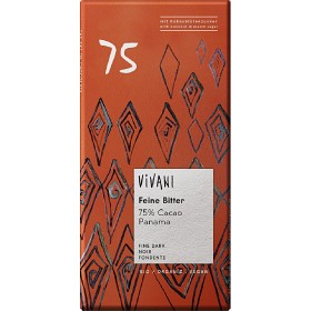 Bild på Vivani Mörk Choklad 75% 80 g
